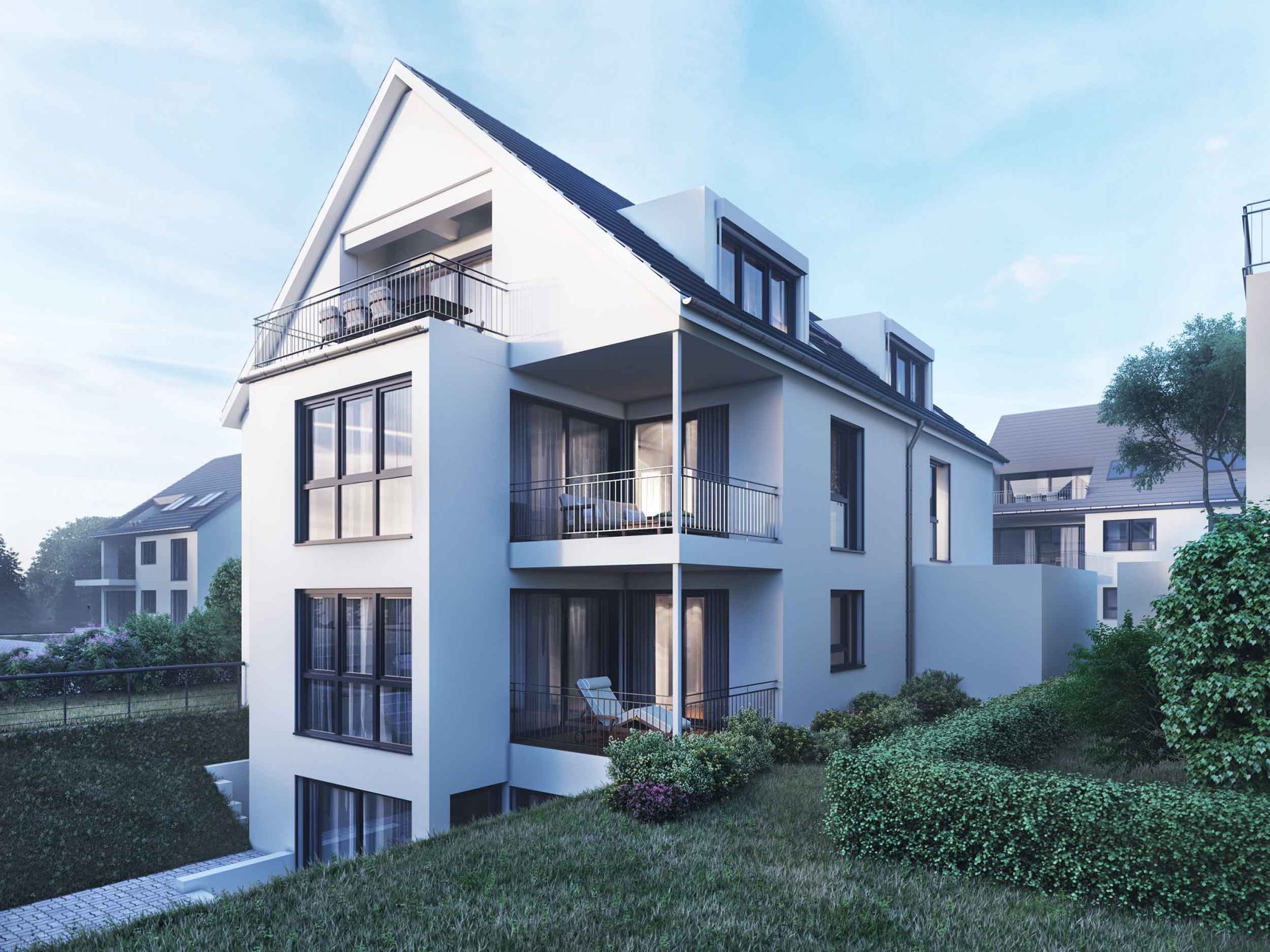 Visualisierung Einfamilienhaus in Mannheim-Niederfeld
